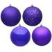 Vickerman 481493 - 2.75" Purple 4 Assorted Finish Ball Christmas Tree Ornament (Set of 20) (N590766)