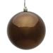 Vickerman 490587 - 3" Chocolate Shiny Finish Ball Christmas Tree Ornament (32 pack) (N596875S)