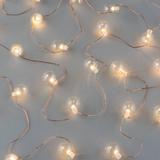 Gerson 93996 - 30 Light 10' Warm White Battery Operated Micro LED Miniature Christmas Light String Set with Timer