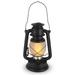 Gerson 44142 - 11" Matte Black Battery Operated LED Hurricane Lantern