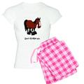 CafePress - Don't Ask Horse Women's Pajamas - Womens Novelty Cotton Pajama Set, Comfortable PJ Sleepwear