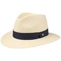 Lierys The Sophisticated Panama Hat by Women/Men - Made in Ecuador Traveller Straw with Grosgrain Band, Band Spring-Summer - S (55-56 cm) Nature-Navy