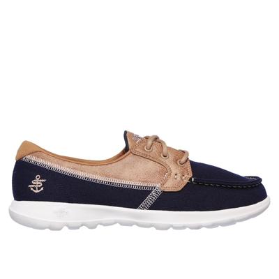 Skechers Women's GOwalk Lite - Coral Shoes | Size 5.0 | Navy Blue | Textile/Metal | Vegan | Machine Washable