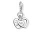 Thomas Sabo Damen Charm-Anhänger Herz I Love You Charm Club 925 Sterling Silber 0852-001-12