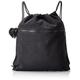 Kipling SUPERTABOO, Beutel mit Kordelzug, Multifunktional, Wasserabweisend, 45 cm, 15 L, 0.24 kg, True Black