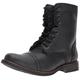 Steve Madden Men's Troopah-c Combat Boot, Black Leather, 8 UK