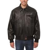 Men's JH Design Black New England Patriots Tonal Leather Jacket