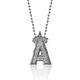 Women's Alex Woo Los Angeles Angels Little Logo 14kt White Gold & Diamond Necklace