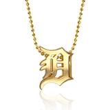 Women's Alex Woo Detroit Tigers 16" Little Logo 14k Yellow Gold Necklace
