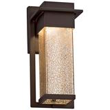 Fusion Pacific 12"H Glass Bronze LED Outdoor Wall Light