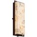 Alabaster Rocks! Avalon 18"H Bronze LED Outdoor Wall Light