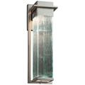 Fusion Pacific 16 1/2" High Rain Glass Modern LED Outdoor Wall Light