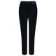 Robell - Marie Navy Stretch Cotton Velvet Slim Full Length Trouser, 12 (38)