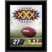 Dallas Cowboys vs. Pittsburgh Steelers Super Bowl XXX 10.5" x 13" Sublimated Plaque