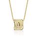 Women's Alex Woo Dartmouth Big Green 14K Little Collegiate Yellow Gold Necklace