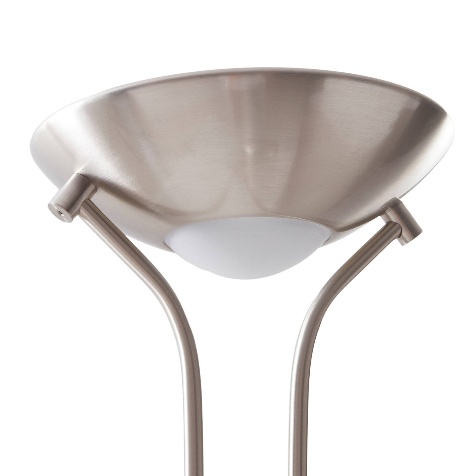 LED Deckenfluter Josefin Lindby, dimmbar, alu / grau / zink, für Wohn- / Esszimmer, Metall, Modern, LED Stehlampe