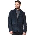 Smart Range New Stylsih Millano 2 Button Classic Blazer Men Navy Suede Leather Jackets (M)