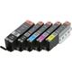 Canon PGI-550 CLI-551 Multipack – 5 Printer Ink Cartridges Pixma iP7250 MG5450 MG6350 MX725 MX925