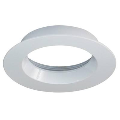 Satco 09516 - FREEDOM/4/RD/TRIM/WHITE S9516 LED Recessed Can Retrofit Kit Trim Pieces