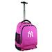 MOJO Pink New York Yankees 19'' Premium Wheeled Backpack