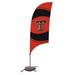 Texas Tech Red Raiders 7.5' Swirl Razor Feather Stake Flag with Base