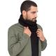 likemary Mens Snood Scarf - Tube Scarf - Infinity Scarf - Merino Wool Circle Scarf for Men - Knitted Snood - Ethical Gifts Black