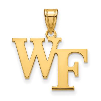 Wake Forest Demon Deacons NCAA Sterling Silver Gold Plated Medium Pendant