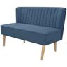 vidaXL Divano in Stoffa 117x55,5x77 cm Blu