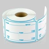 Restaurant Inventory Stickers (3 x 2 inch 300 Labels per Roll 5 Rolls Blue) for Food Rotation Kitchens or Food Trucks