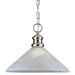 Westinghouse 69223 - 1 Light Brushed Nickel Ceiling Light Fixture