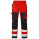 Fristads Kansas 100975 High Viz Trousers Hi-Vis Red/Black C56(40" Waist/33 Leg)