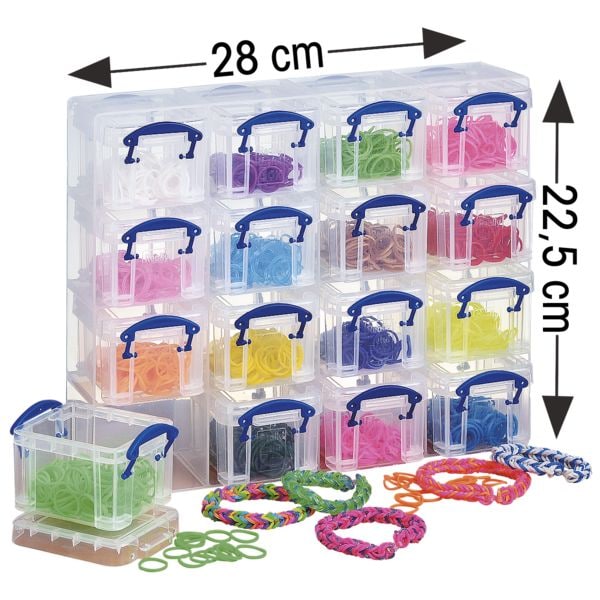 Really Useful Box 16er-Set Ablageboxen transparent, 9x5.5x6.5 cm Image