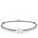 Thomas Sabo Damen Stoffarmband Grün Little Secret Engel 925 Sterling Silber LS037-401-5-L20v