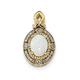 14ct Gold With Austrian Opal and Diamond Pendant Necklace Jewelry Gifts for Women