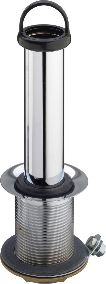 Viega Standrohrventil 45.1, in G1 1/2 x70x70x120mm Messing verchromt 122454 Image