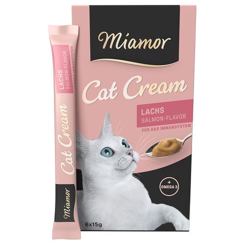 66x15g Lachs-Cream Miamor Katzensnack