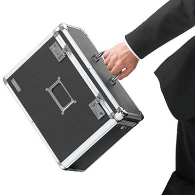 Vaultz VZ01187 Black Letter Sized Locking File Chest - 13 3/4" x 7 1/4" x 12 1/4"