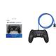 PlayStation 4 - DualShock 4 Wireless Controller (schwarz) & Amazon Basics - Controller-Ladekabel für die PlayStation 4