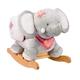 Nattou Schaukeltier Elefant Adèle, 10 - 36 Monate, 60 x 39 x 50 cm, Rosa/Grau