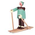 Kay Bojesen Buoy Skier Figures 16 cm Wooden Figures Original Design Multi