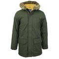 Ben Sherman Mens MA1 Parka Style Hoody Jacket/Coat (Green) L