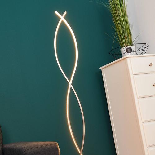 Lindby Geschwungene LED-Stehlampe Bobi