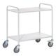 Bürowagen mit 2 Etagen grau, ROLLCART, 89x90x59 cm