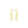 Boucles D'oreilles Pendantes Bartolomea Feuille Or Jaune