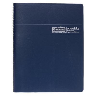 House of Doolittle 27207 8 1/2" x 11" Recycled Blue Ruled Weekly January 2025 - December 2025 Appointment Book