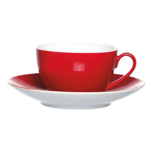 4-teiliges Kaffeetassen-Set »Doppio«, inkl. Untertassen rot, Ritzenhoff & Breker, 10x6x10 cm