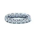 1.00 Carat Round Diamonds Garland Full Eternity Ring in White Gold (P)