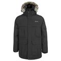 Trespass Herren Highland wasserdichte Daunenjacke Mit Abnehmbarer Kapuze, Black, M