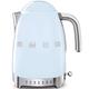 Jug Kettle, LED Display, 7 Temperature Settings, Acoustic Alarm, 3KW, 1.7L, Pastel Blue