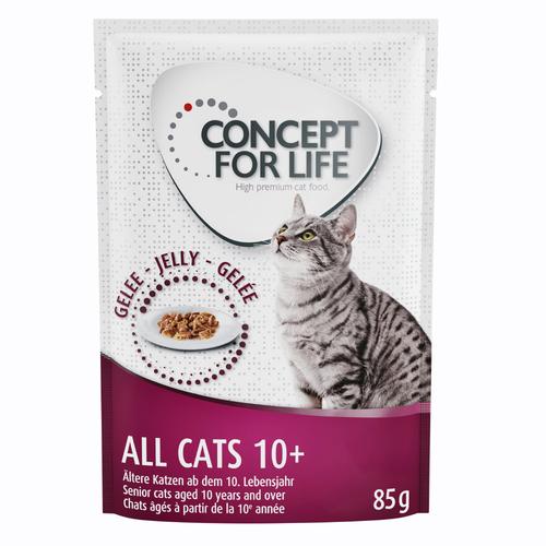 12x85 g All Cats 10+Concept for Life in Gelee Katzenfutter Nass